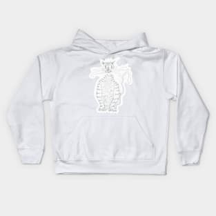 Frazzle cat (cut-out) Kids Hoodie